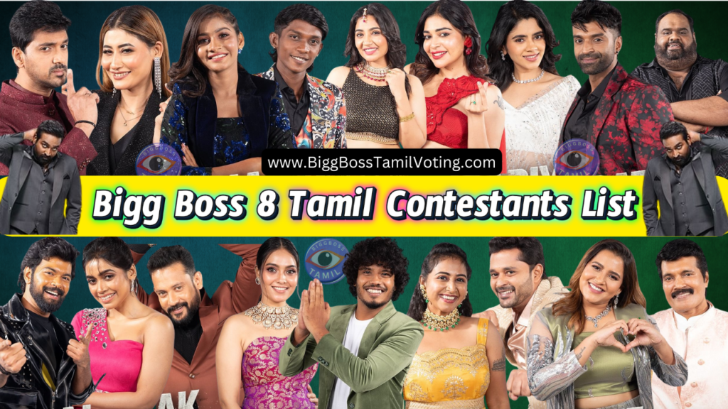 Bigg Boss 8 Tamil Contestants List