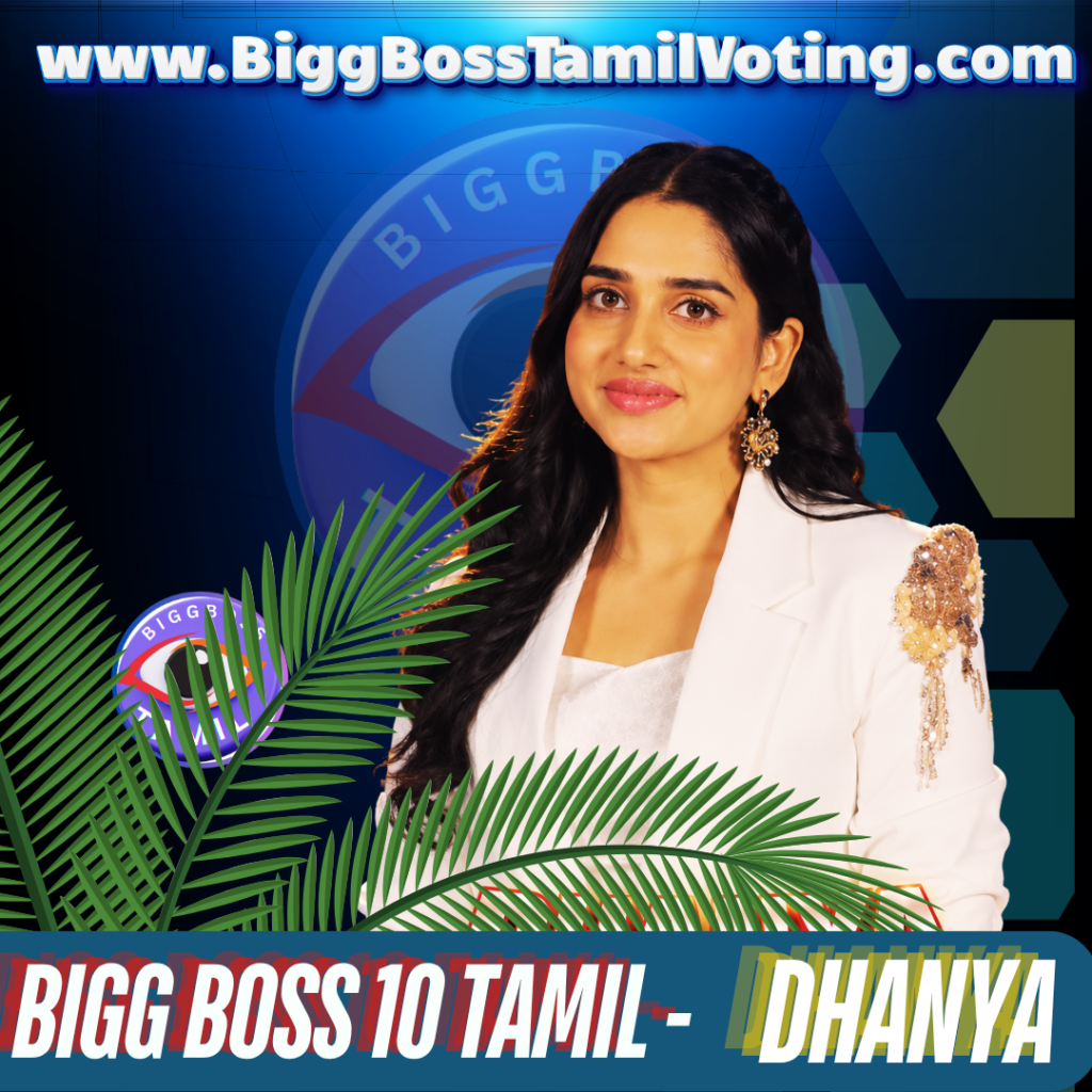 Bigg Boss 10 Tamil Dhanya